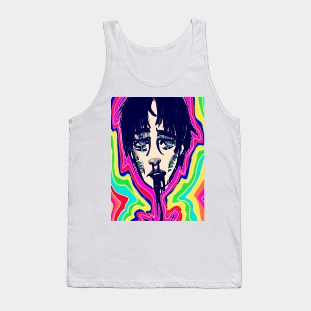 Trippy Vent Tank Top by Coffeeshoppedoodles